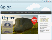 Tablet Screenshot of pro-teccovers.co.uk